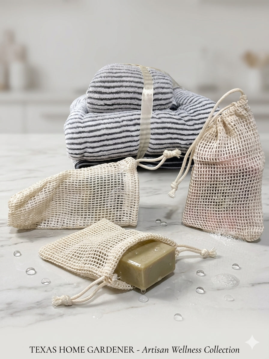 Exfoliating soap bag