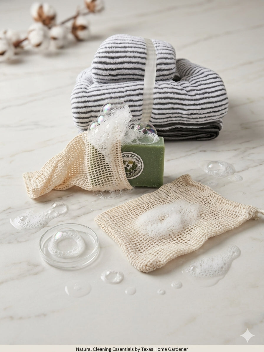 Exfoliating soap bag